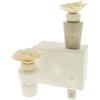 PuntoCasaStore 2 pz profumatore diffusore fiore in ceramica bianca grigia 14 cm bomboniera