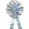PuntoCasaStore Coccarda fiocco nascita sonaglio gesso celeste maschietto diam.20 cm decorazione