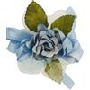 PuntoCasaStore 12 pz fiori artificiali delicato fiore tondo bluette ramo 13 cm bomboniera segna