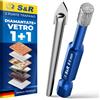S&R Punta Diamantata per Gres 6mm con Punta Centraggio Guida Foretto Diamantato