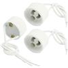 Uxcell 3pz GU10 LED alogeno fanale lampadina fermo cavo connettore presa 100W 2A 250V