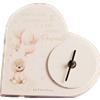 PuntoCasaStore Orologio cuore orsetto rosa 10,7x11x3,5 claraluna 2024 bomboniera idea regalo ba