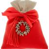 PuntoCasaStore 12 pz sacchetto laurea rosso beige fiocco rosso corona alloro zama portaconfetti