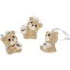 PuntoCasaStore 1 pz Barty orso rosa con luce led 9 cm 3 ass. bomboniera nascita battesimo