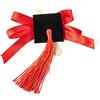 PuntoCasaStore 10 pz tocco laurea cappello nero fiocco rosso nappina 6x8 cm decorazione bomboni