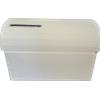 PuntoCasaStore Baule Scatola Porta Buste Matrimonio Nozze Seta Avorio con Foro e Cornice Strass