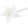 PuntoCasaStore Fiore artificiale natalizio stella natale bianco 29 cm addobbo decorazione natal