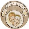 PuntoCasaStore Circle icona tonda sacra famiglia 8 cm bomboniera matrimonio anniversario