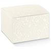 PuntoCasaStore 20 scatole bomboniere cartone pieghevole harmony bianco 10x10x6 cm