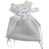 PuntoCasaStore 12 pz sacchetto nozze argento 25 anniversario 10x13 bomboniera portaconfetti