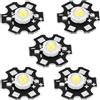 uxcell COB LED Faro Chip Perline 20mm 3.2-3.4VDC 3W 280lm 4000-4500K 5pz