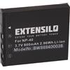 EXTENSILO Batteria per Pentax Optio L20 A40 A30 E85 E75 M85 S4i S4 S A20 A10 800mAh 3,7V