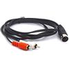 Htguoji Cavo da 5 pin Midi maschio a 2 RCA phono maschio, per sistemi Bang & Olufsen, Na
