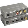 Vedindust HDMI ARC Adattatore Convertitore Audio Digitale Analogico 192 KHz Coassiale Otti