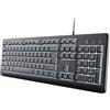 Trust Tastiera computer PRIMO Illuminated Black 25820