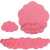 uxcell Cuscino Polso Memory Foam con Tappetino Mouse e Portabicchieri Rosso