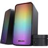 ‎Trust Trust Gaming GXT 611 Wezz PC Speakers 2.0 with RGB Lighting, 12W (6W RMS), LED L