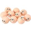Creativ 57099 - Palline Smiley, D: 30 mm, legno, 10 pezzi