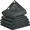 VEVOR Telo in Rete per Autocarro con Cassone Ribaltabile, 6,5x18 Piedi, Copertura Nera Resistente Rivestita in PVC con Doppia Tasca da 5,5 e 18 Once, Occhielli in Ottone, Fettuccia Rinforzata