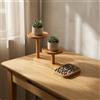 Espositore da Tavolo in Bambù Minimalista Stand da Scrivania Bordi Arrotondati