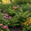 Paletto Da Giardino In Metallo Con Ciotola, Paletto Rustico Per Fiori