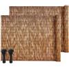 Uimoso Arella Frangivista in Canne Naturali 1,2x5 m Set 2 Rotoli Colore Marrone