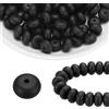 uxcell Per 110Pcs Perline in Silicone 14mm Lenticchie Focal Bulk Nero
