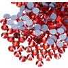 288 Pcs Cristalli Strass Hotfix (SS30 6.6mm, Rosso)