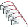 vhbw 5x Batteria per Daitem SC101AX 90mAh 3,7V