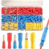 Feggizuli 180PCS Connettori a Proiettile Kit Maschio e Femmina, Terminali a Proiettile, Co