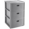 Stefanplast Cassettiera salvaspazio 3C (40x40x60cm) ELEGANCE Stone grey 30468