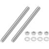 uxcell 2 barre filettate M10 x 110mm in acciaio inox 201 per uso generico