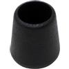 Adsamm® / 32 x puntali avvolgenti esterni / neri / Ø 9 - 12 mm / tondi / piedini in PVC per gambe di mobili tonde / puntali protettivi per arredi Adsamm® Quality