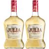 Julia, Grappa Invecchiata oltre 12 mesi in botti di rovere - 1 bottiglia da 700 ml (Confezione da 2)