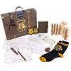 CERDÁ LIFE'S LITTLE MOMENTS Set Regalo da Collezione Harry Potter Unisex, Confezione da 9 Pezzi, Licenza Ufficiale Hogwarts (Valigia, Calze, Bacchette, Portachiavi, Toppa, quaderno e cancelleria), Idea Regalo Invernale e Natale
