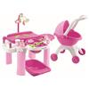 Ecoiffier Giocattoli Ecoiffier 2889 Super Pack Nursery - Nursery per bambola con carrozzina - da 18 mesi - Made in France