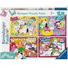 Ravensburger - Puzzles Squishmallows 4 Pack | Puzzle Bambini 5 Anni In Su | Rega
