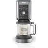Ninja CREAMi NC501UK - Macchina per gelato e dessert surgelato, con 2 vaschette, 10 funzioni, per gelato, sorbetto, yogurt congelato, frappè, slushi e altro, opzione di aroma 2 in 1, colore argento