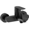 Roca A5A026ENB0 Miscelatore Bagno-Doccia, Collezione, Senza Attrezzature, Nero Opaco