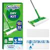 Swiffer Scopa Acchiappasogni, Kit Avvio | 1 scopa, 8 salviette asciutte, 3 salviette impregnate in parquet. Trattiene 3 volte più polvere.