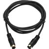 uxcell Cavo S Video 6ft, Mini DIN 4 Pin per S-Video Maschio a Femmina Dorato