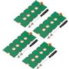 uxcell 4Pcs Adattatore Estensione M2 SSD per 2230 2242 2260 2280 con Cacciavite Verde