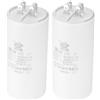 uxcell CBB60 60uf Funzione Condensatore,2pz CA 450V 4 Perni 50/60Hz 105 x 5 0mm
