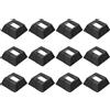 uxcell 12 Pezzi Copribase per Recinzione, 1.6 x 0.8 Pollici Stile Split Quadrato