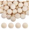 uxcell 120 pezzi perle di legno, 16mm sfere grezze per perline, solido legno duro