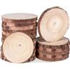 BetterJonny 20PCS Dischi Legno Grezzo 10-12cm, BetterJonny Legno da Decorare Diametro