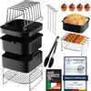 Does not apply Accessori Friggitrice Ad Aria, 15 Pezzi per Philips NA230 6,2L, Cosori 5,5L, 6L,