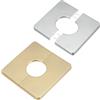uxcell Per Wall Split Flange 86mm/3.4\" OD, 2 Pcs Placca Scudo, Oro/Argento