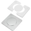 uxcell Per split flange 91mm/3.6\" OD, 2 piastre bianche/argento