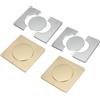 uxcell Per Wall Split Flange 91mm/3.6\" OD, 4 Pcs Placca Frontale, Oro/Argento